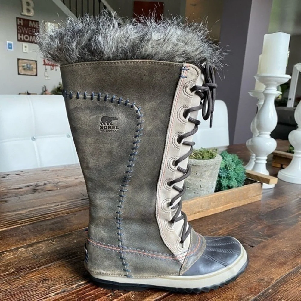 Sorel Cate The Great Faux Fur Waterproof Tall Snow Boots